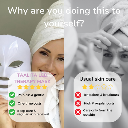 Taalitas LED light therapy mask